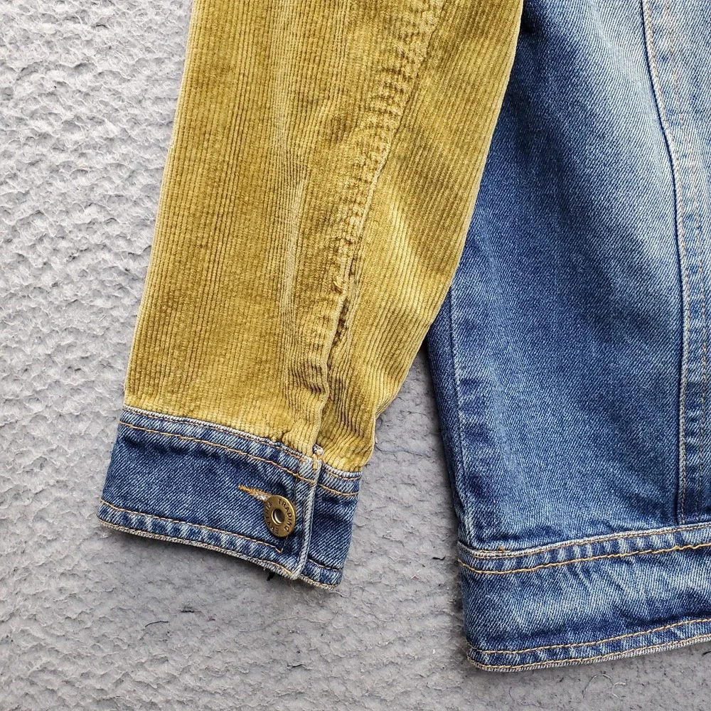 Erythia Trading Color Den Upcycle Alien Jacket Unisex M Multi‎ Corduroy Sleeve